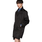 Prada Black Gabardine Car Coat