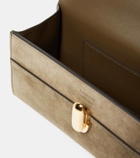 Savette Symmetry Pochette suede tote bag