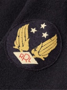 RRL - Logo-Appliquéd Wool Jacket - Blue
