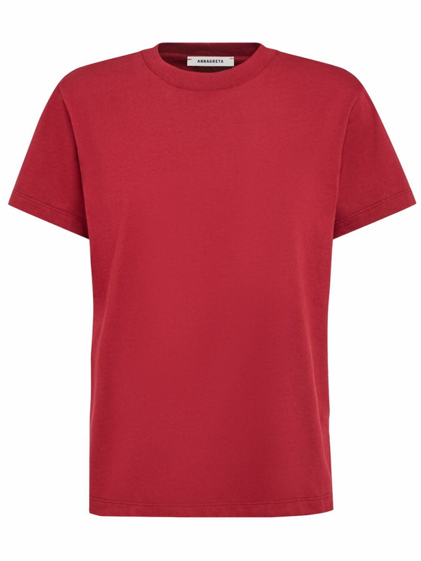 Photo: ANNAGRETA Bette Regular Fit Cotton Jersey T-shirt