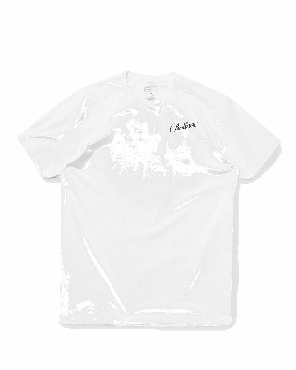 Photo: Pendleton Bison Head Graphic Tee White - Mens - Shortsleeves