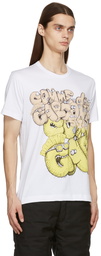 Comme des Garçons Shirt White KAWS Edition Logo T-Shirt