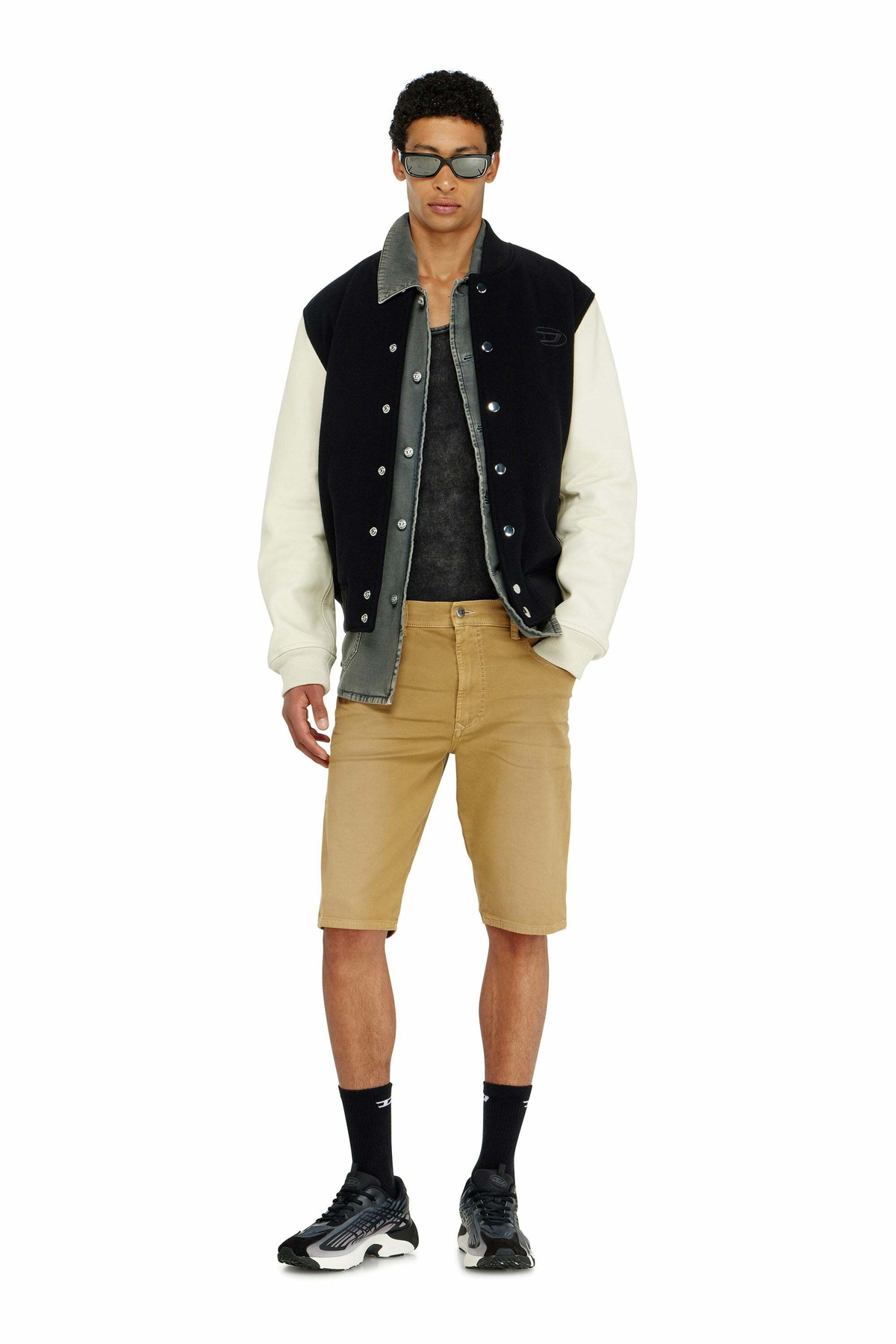 Diesel Slim shorts in coloured denim - Denim short pants - Man -