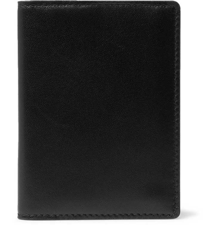 Photo: Common Projects - Logo-Print Leather Billfold Wallet - Black