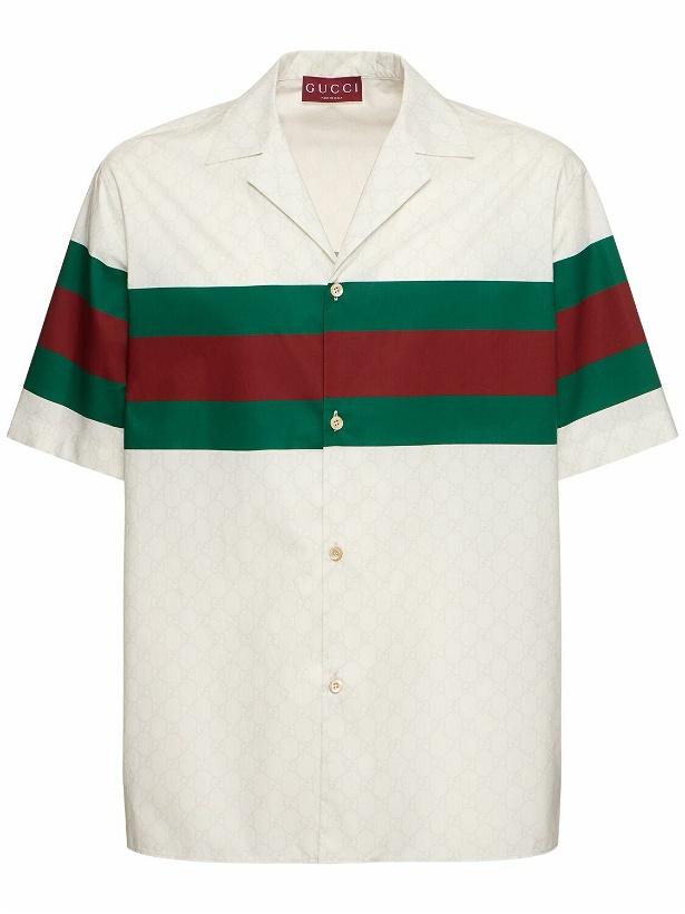 Photo: GUCCI Gucci 1921 Web Cotton Shirt