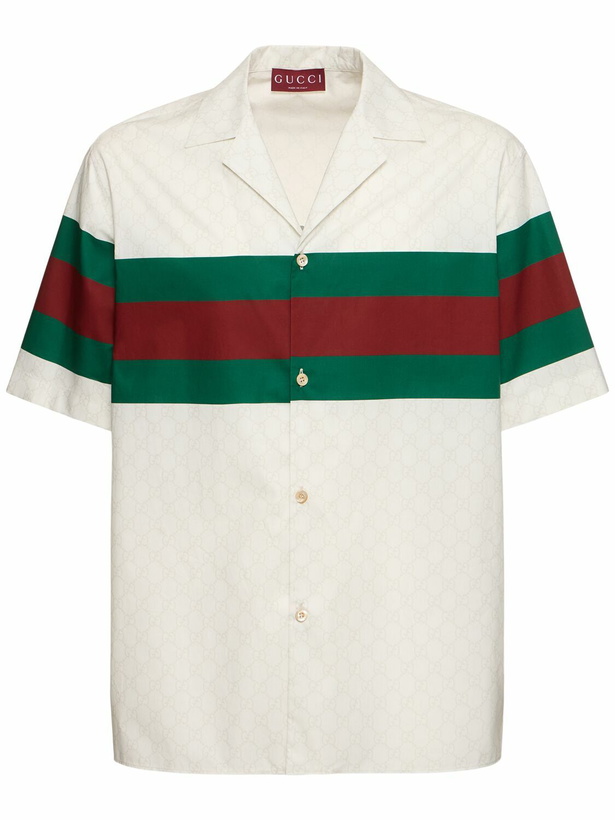 Photo: GUCCI Gucci 1921 Web Cotton Shirt