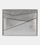 Loewe Puzzle metallic leather card holder