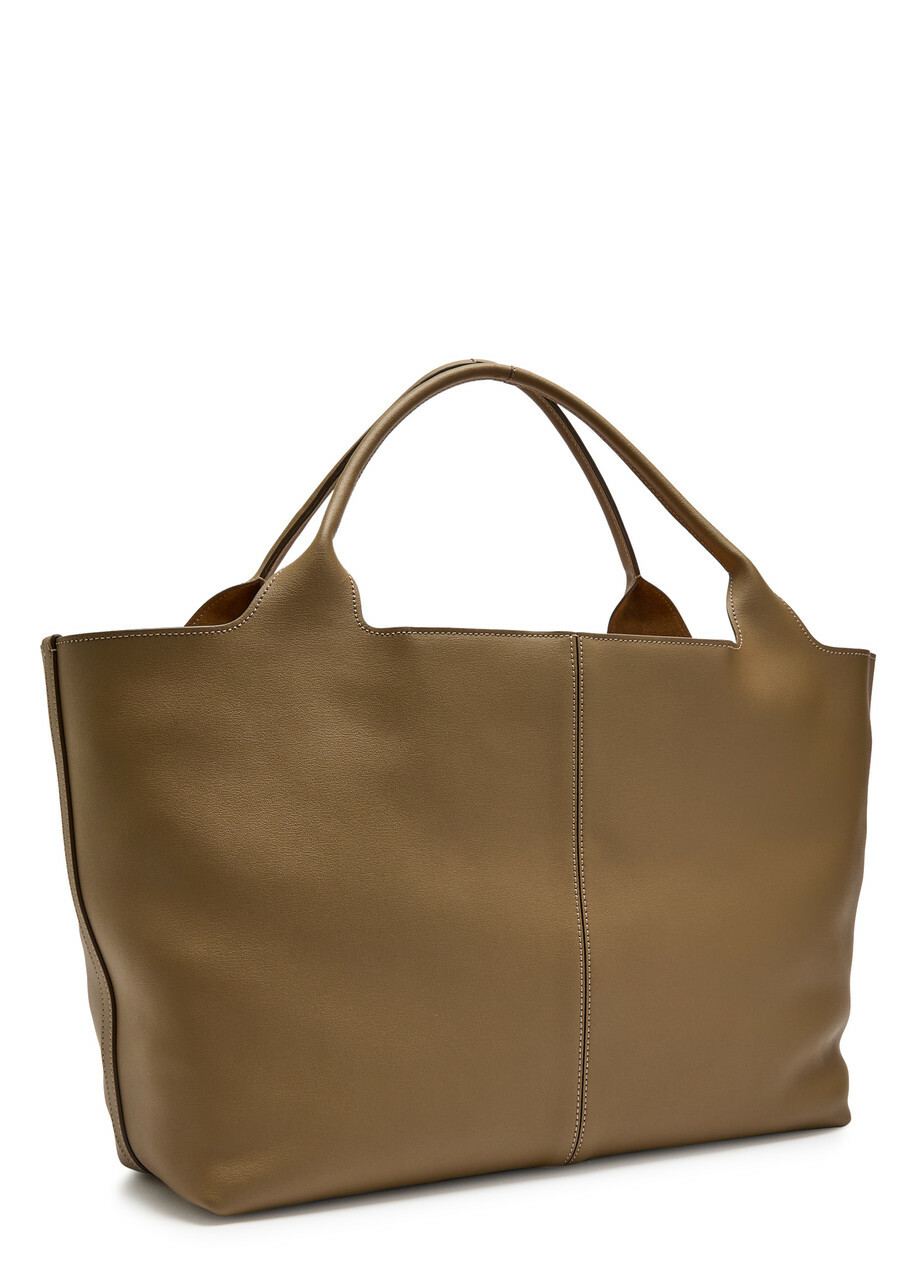 Tods Large Leather Tote bag - Khaki - One Size