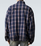 Balenciaga Reversible flannel and fleece shirt