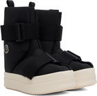 Rick Owens Moncler + Rick Owens Black Low Splint Boots