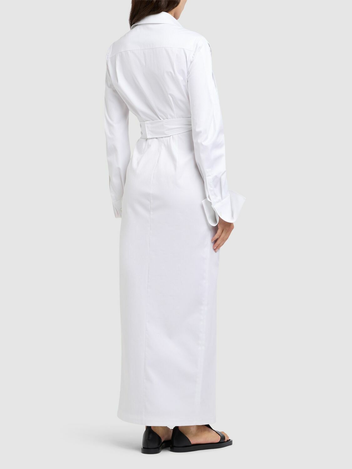 パーティードレス Max Mara BALZAC - Cotton twill dress MAX MARA Balzac Washed Cotton Twill Shirt Dress Max Mara