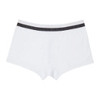 Versace Underwear White Logo Boxer Briefs