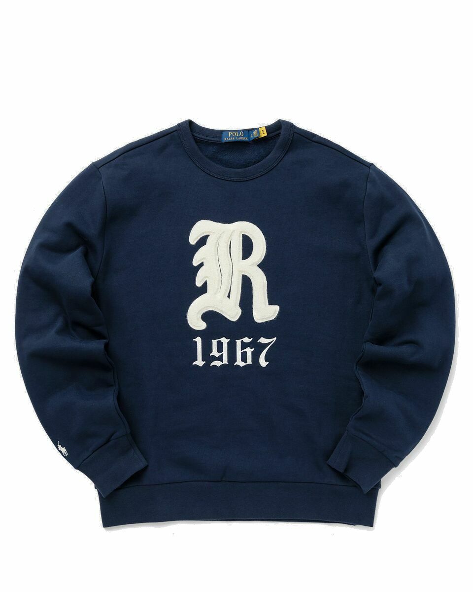 Photo: Polo Ralph Lauren Lscnm3 Long Sleeve Sweatshirt Blue - Mens - Sweatshirts