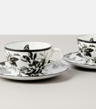 Gucci - Herbarium set of 2 teacups and saucers
