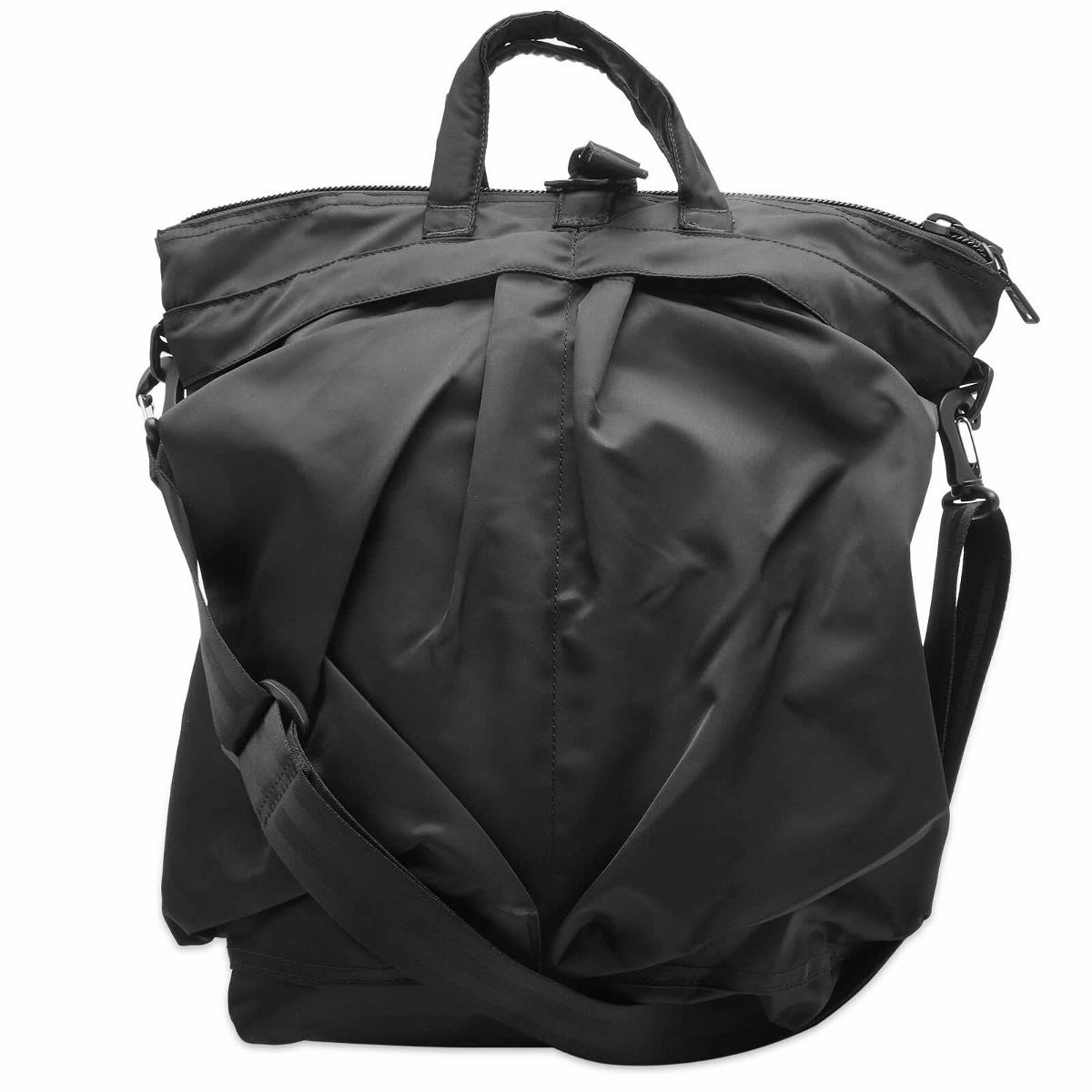 F/CE. Men's RECYCLED TWILL HELMET BAG in Black F/CE.