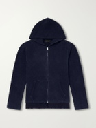 Les Tien - Cotton-Fleece Zip-Up Hoodie - Blue