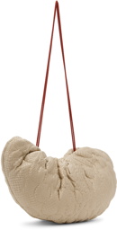 Rui Beige Quilted Cashew Bag