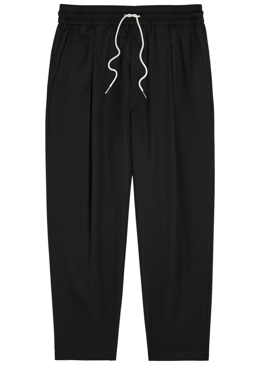DRÔLE DE Monsieur Le Pantalon Cropped Cotton Trousers Black