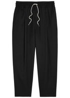 DRÔLE DE Monsieur Le Pantalon Cropped Cotton Trousers Black