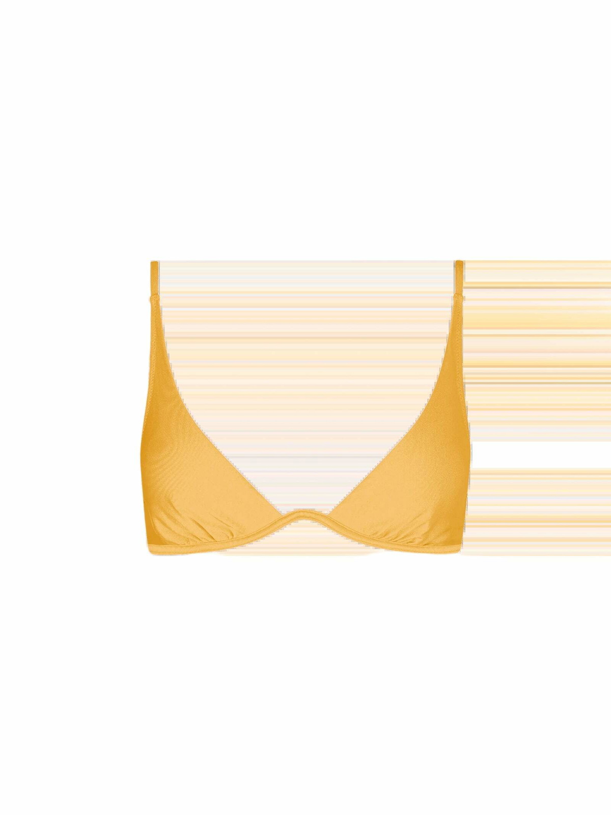 MC2 Saint Barth Woman Ochre Yellow V-wired Top MC2 Saint Barth