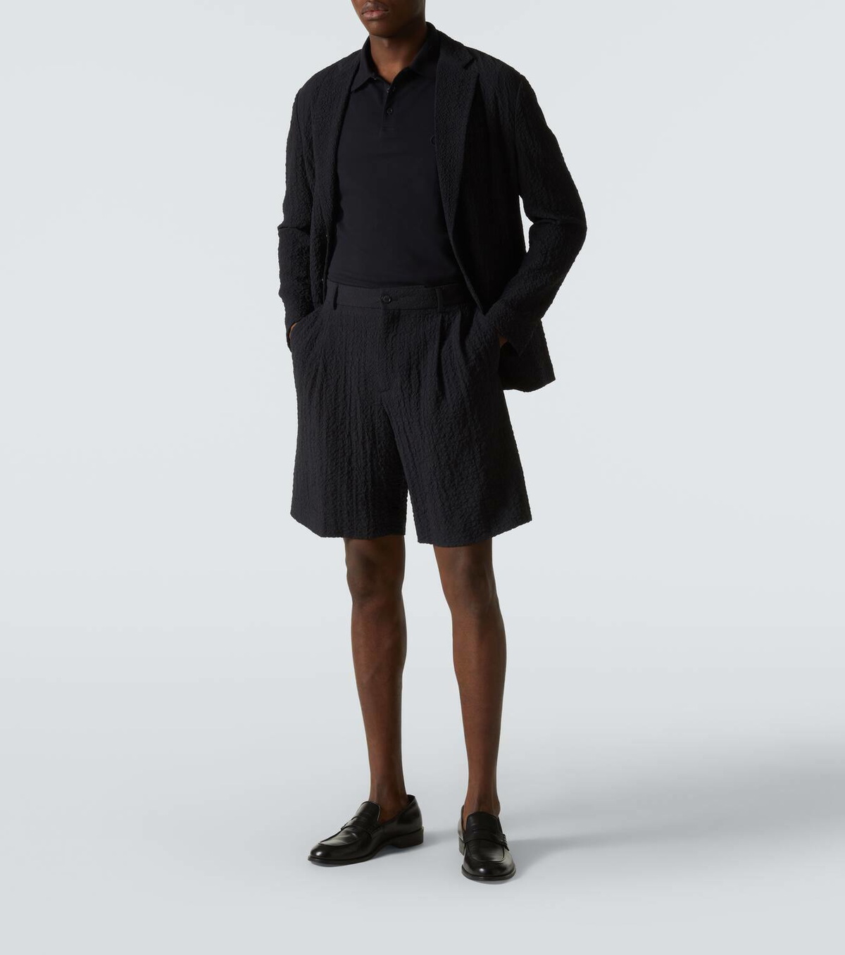 Giorgio Armani Wool seersucker shorts