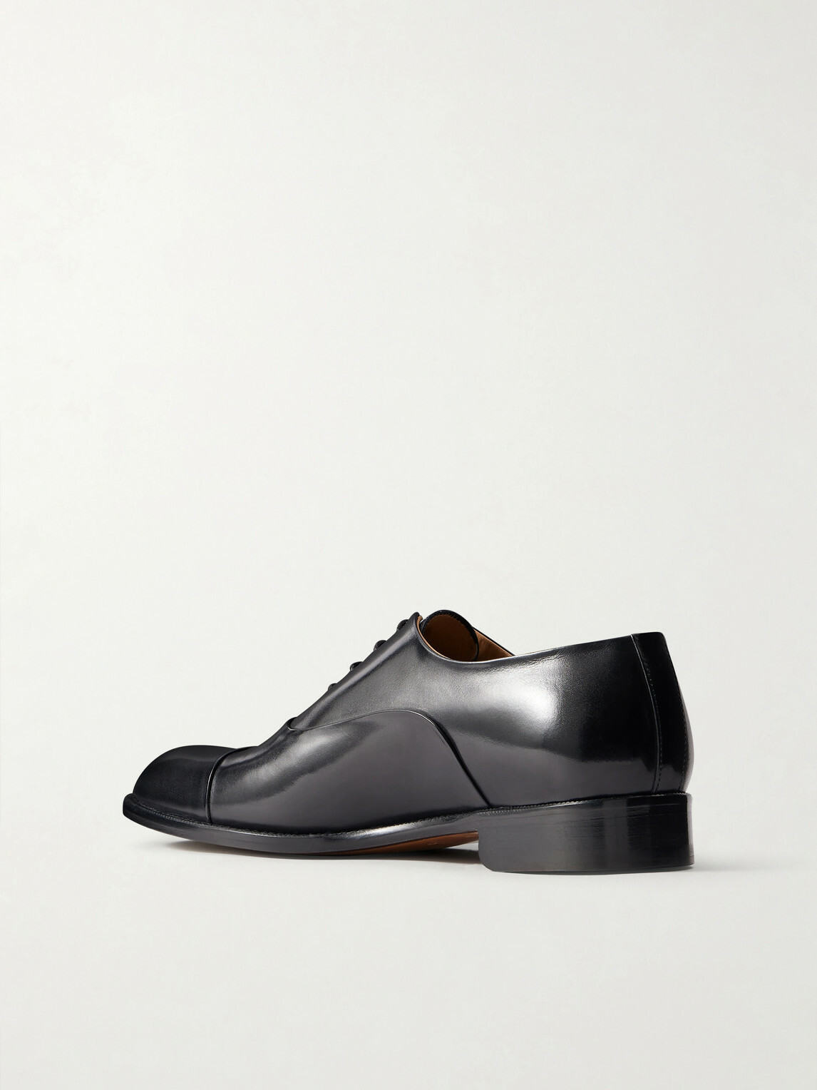 Mr P. - Leather Oxford Shoes - Black