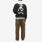 By Parra Men's Cloudy Star Varsity Jacket in Black