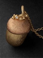 OLE LYNGGAARD COPENHAGEN - Forest Acorn Yellow and Rose Gold Diamond Necklace