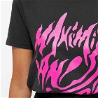 Maximilian Women's Logo T-Shirt in Pink/Black Print