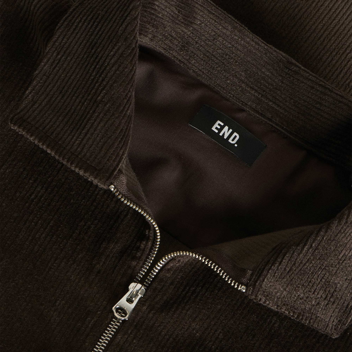 END. Men's Ridge Shirt in Bitter Chocolate