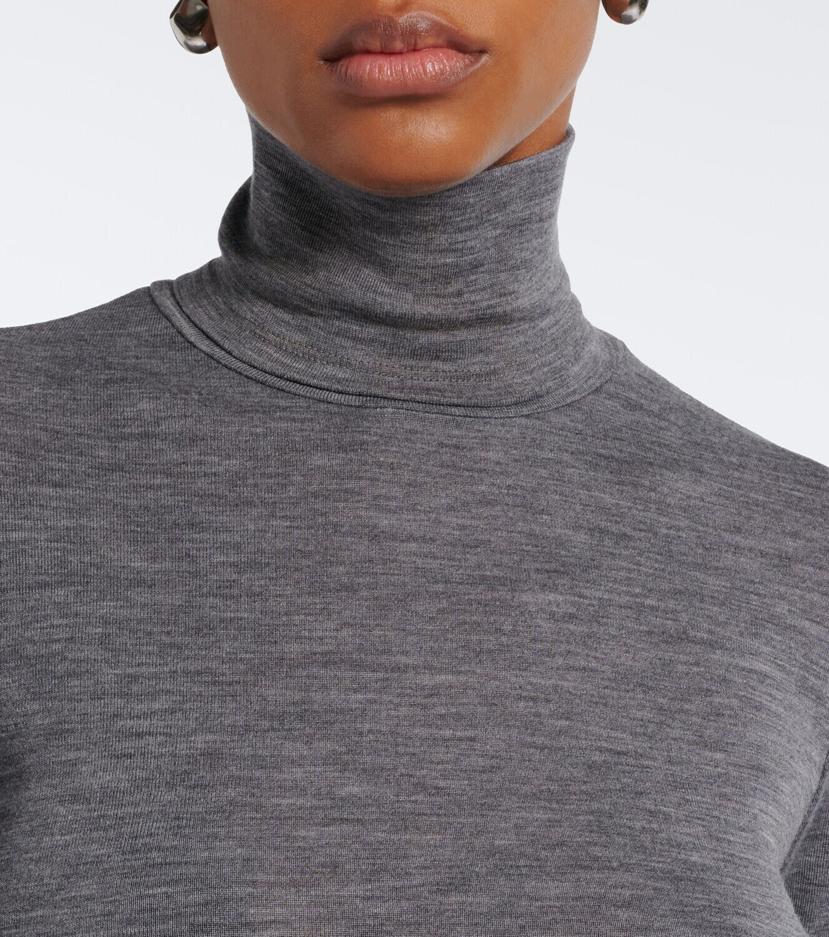 Róhe Wool jersey turtleneck top