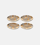 Jonathan Adler Eden set of 4 porcelain coasters