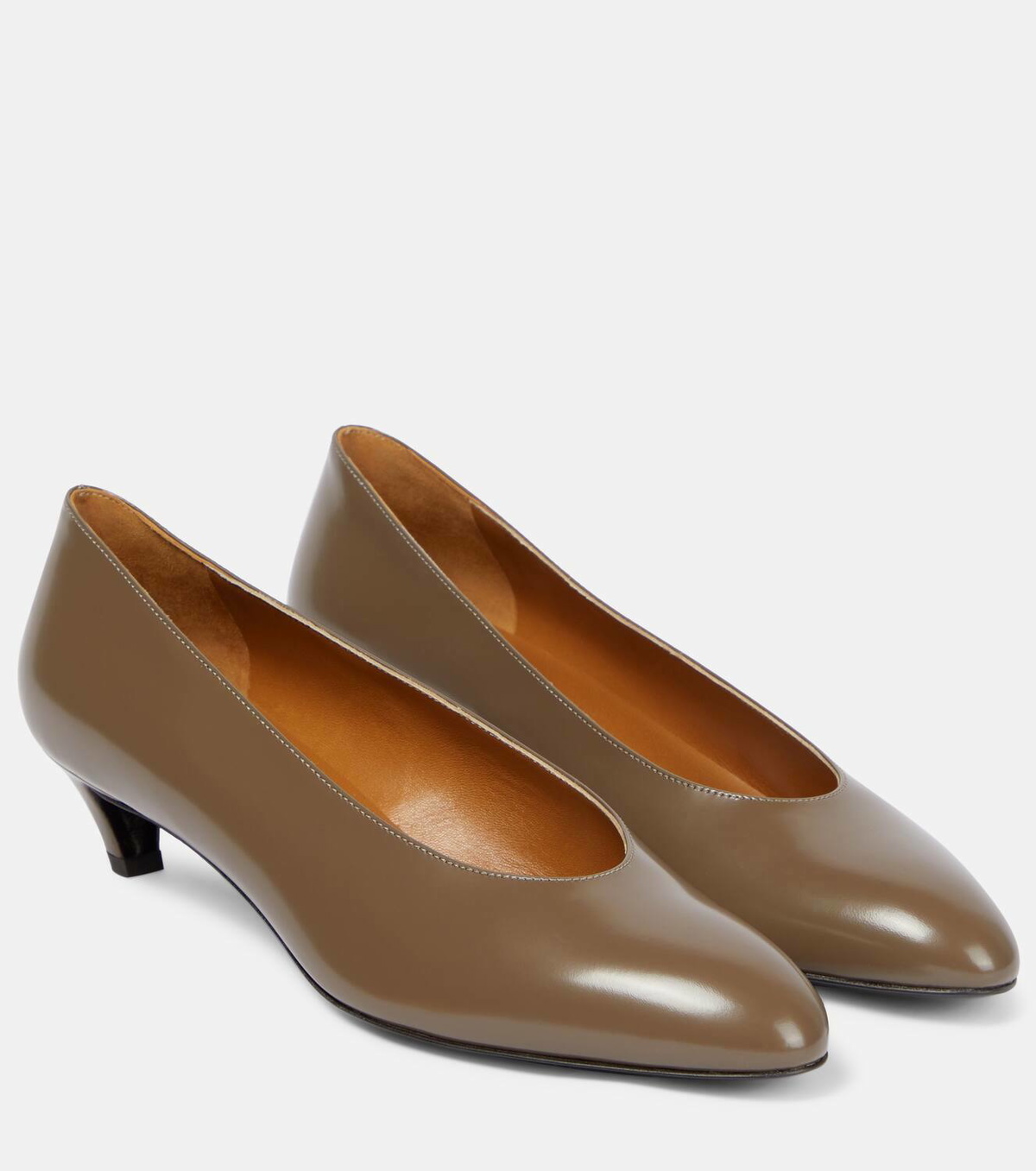 The Row New Almond leather pumps The Row