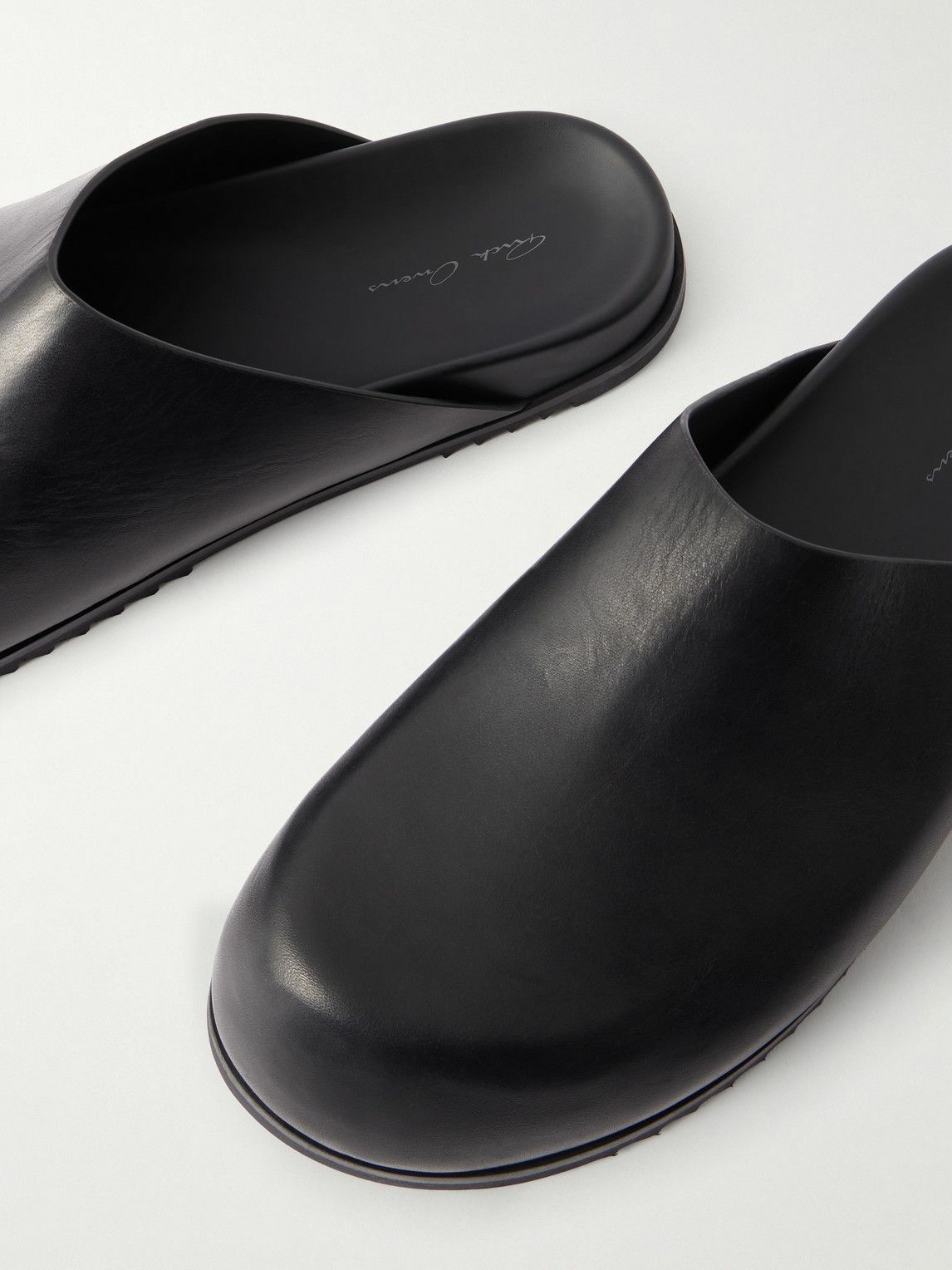 Rick Owens - Granola Leather Mules - Black