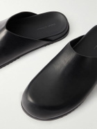 Rick Owens - Granola Leather Mules - Black