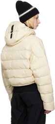Templa Beige Detachable Hood Down Jacket