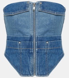 Dion Lee Workwear denim corset top