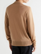 Mr P. - Cashmere and Silk-Blend Polo Shirt - Brown
