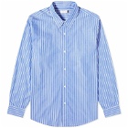 POP Trading Company Men's Logo Striped Shirt in Blue