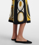 La DoubleJ Buy Me A Martini printed satin midi dress