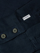 Purdey - Organic Cotton-Needlecord Shirt - Blue