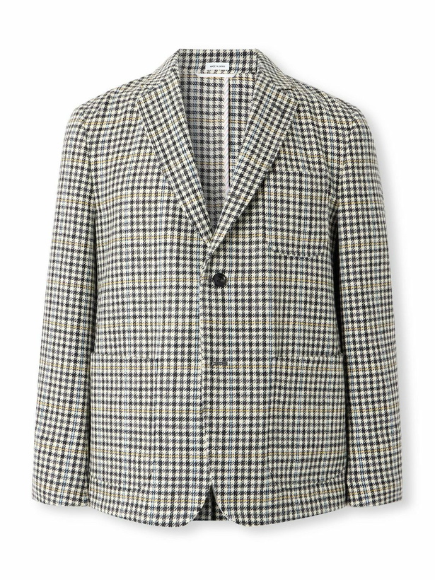 Photo: Thom Browne - Unstructured Checked Houndstooth Wool-Tweed Blazer - Gray