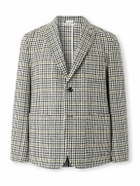 Thom Browne - Unstructured Checked Houndstooth Wool-Tweed Blazer - Gray