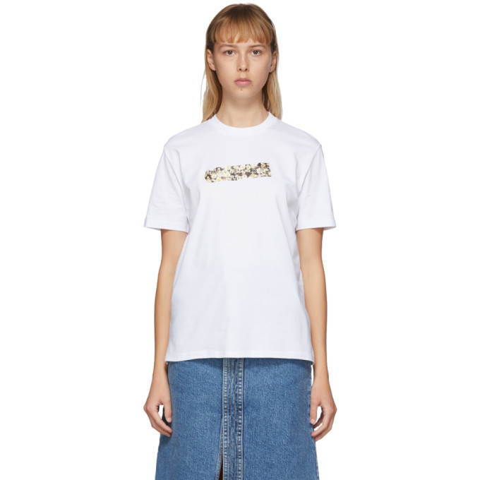 Photo: Stella McCartney White Floral Tape T-Shirt