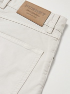 Purdey - Slim-Fit Stretch-Cotton Twill Trousers - Gray