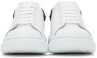 Alexander McQueen White & Black Embellished Oversized Sneakers