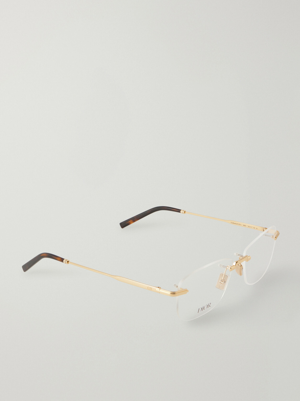 Dior Eyewear - Black Suito S27U D-Frame Gold-Tone and Acetate Glasses