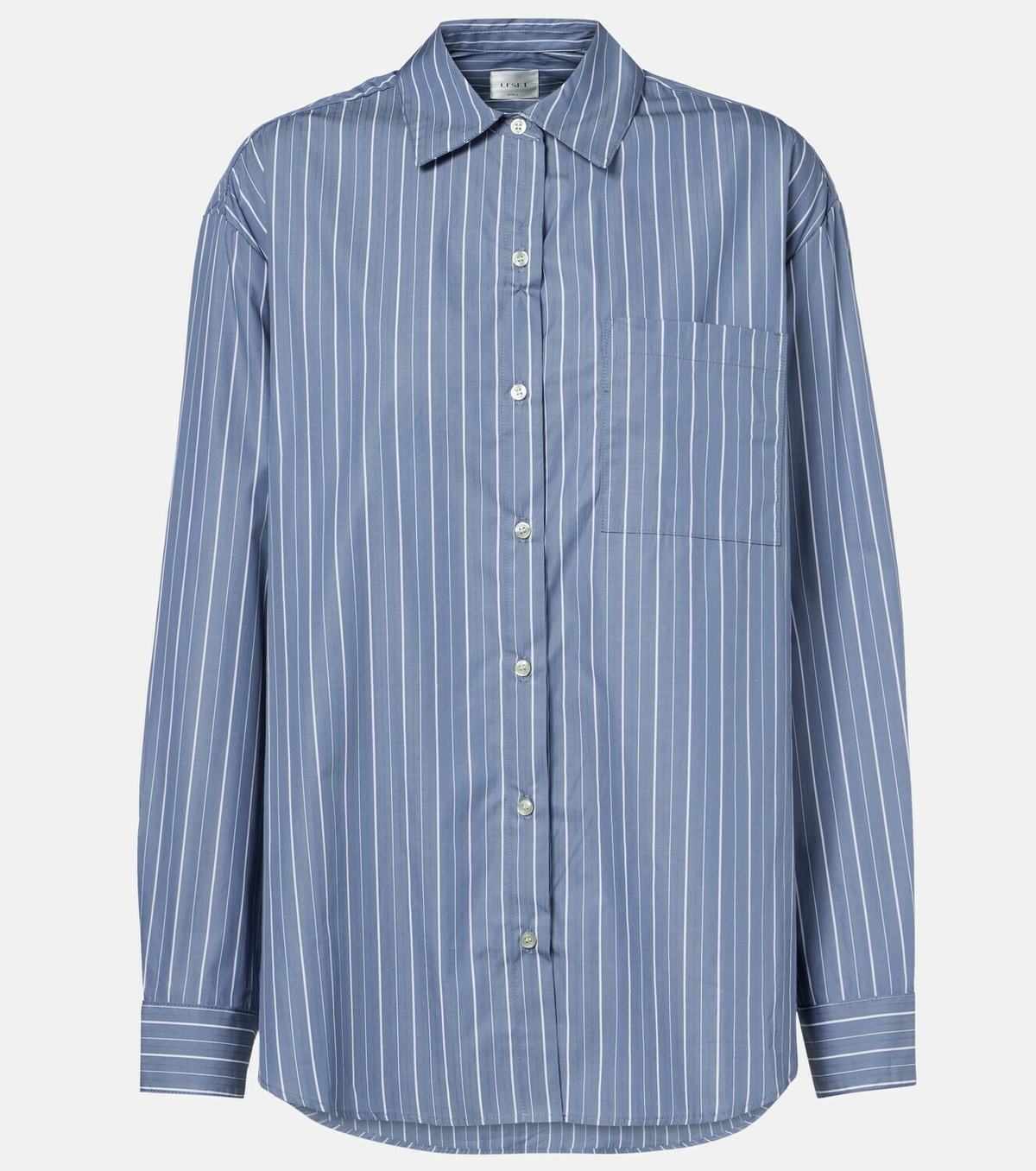 Leset Yoshi striped cotton-blend twill shirt