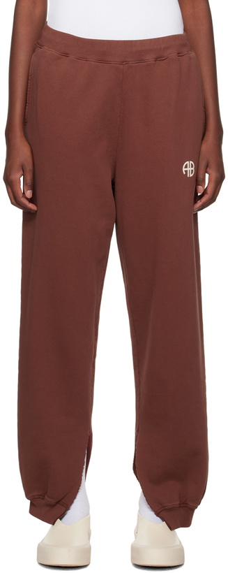 Photo: ANINE BING Burgundy Tyler Lounge Pants