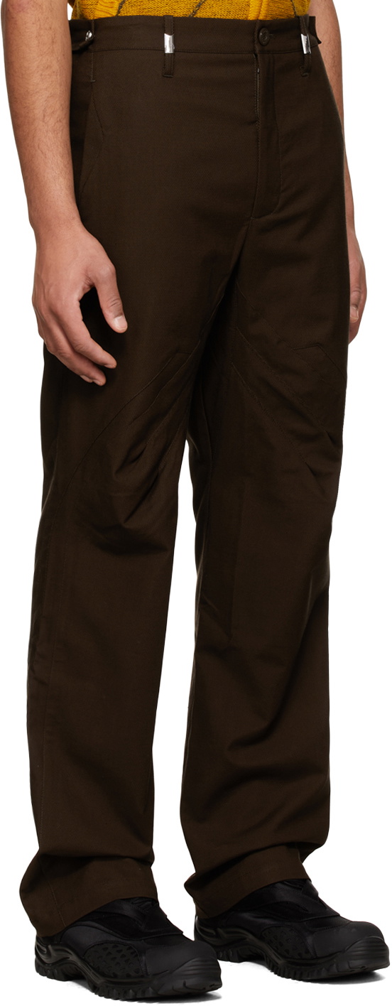 パンツ Kiko kostadinov 22ss itten trousers Kiko Kostadinov Itten Darted Trouser Brown Green | ModeSens